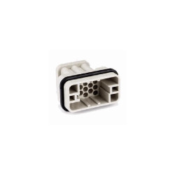 Insert HQ, Raccordement à Sertir, mâle, 17 pin, 10A, Polycarbonate, HC 